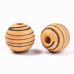 Perle di legno naturale verniciate&nbsp;WOOD-T021-54B-10
