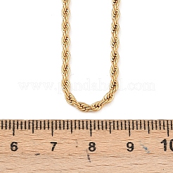 Ожерелья из цепочек-веревок из нержавеющей стали 304 NJEW-R223-14