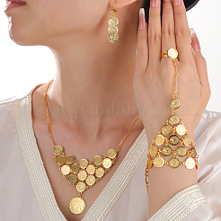 Винтажные латунные круглые варежки в этническом стиле NB7552