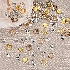 100 шт. 10 стиля подвески из сплава в тибетском стиле&nbsp;FIND-SZ0003-61