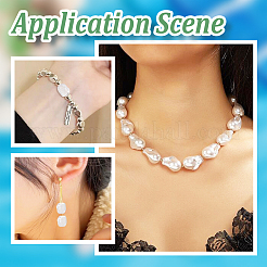 10 шт. нити бусин из натурального жемчуга Кеши PEAR-GO0001-19