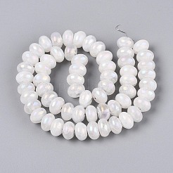 Гальванизировать природный кристалл кварца бусы пряди G-T144-37