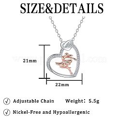 Ожерелья с подвесками из латуни с прозрачным кубическим цирконием&nbsp;FS-WGB309C-01