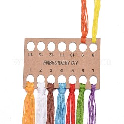 Тканая сетка/паутина своими руками с набором для вышивания узором из перьев DIY-O021-20