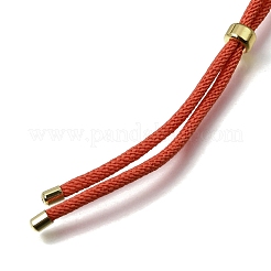 Halskettenherstellung aus 2.5 mm verstellbaren geflochtenen Nylonkordeln&nbsp;FB-CBAA152-02G-38