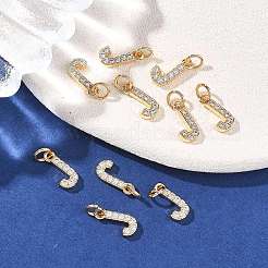 Messing micro pave klare zirkonia anhänger&nbsp;XGRQ29863-394G-J