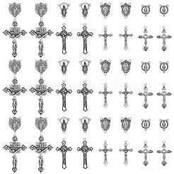 48 Stück 8 Stile DIY Legierung Anhänger und Link Zubehörse Kits&nbsp;FIND-SC0021-29