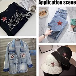 4 шт. 4 стиля компьютерной вышивки нашивки на ткань DIY-FG0002-72