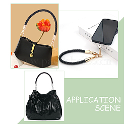 2 шт. 2-х цветные плетеные ремешки из искусственной кожи для мобильных телефонов FIND-WR0010-34