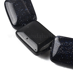 Синтетический синий авантюрин бисер нитей G-S386-A16