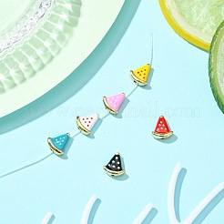 6 шт. 6-цветные латунные бусины для покрытия стойки&nbsp;KK-CJ0002-60