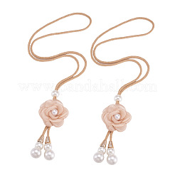 Raffhalter aus Stoffblume&nbsp;AJEW-TAC0038-38B
