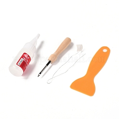Kits d'aiguille de poinçon de tapis de tasse de coton de bricolage&nbsp;DIY-K032-40D