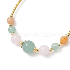 Регулируемый натуральный розовый кварц&nbsp;BJEW-JB13034