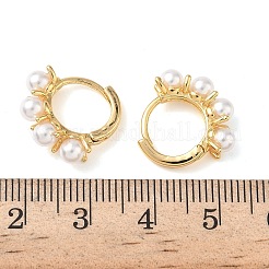 Круглые серьги-кольца из латуни EJEW-D337-17G