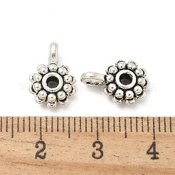 Сплавочные овальные бусины тибетского стиля  TIBE-P003-46AS