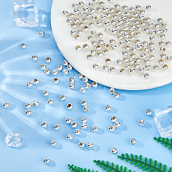 250 шт. латунные гладкие круглые бусины KK-DC0004-34