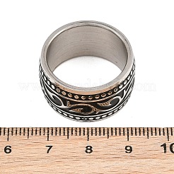 Juego de anillos de acero inoxidable 304 para hombre&nbsp;SA-CBA0CD2-01AS
