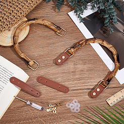 2 шт. ручки для сумок из АБС-пластика в форме бамбука&nbsp;FIND-WH0111-772A