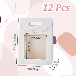 Прямоугольные бумажные подарочные пакеты CON-WH0088-81B