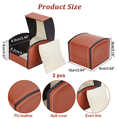 Коробки для часов из искусственной кожи&nbsp;CON-WH0086-030A