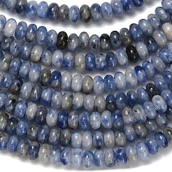 Натуральное синее пятно нитки из бисера яшмы G-L635-A12-4x2mm