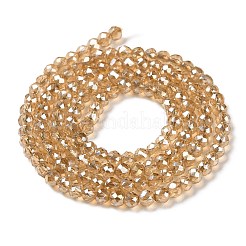 Прозрачные стеклянные бусины гальваническим пряди X1-GLAA-H021-01B-PL01