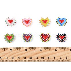 8 шт. 8-х цветные стеклянные бусины LAMP-FS0001-50