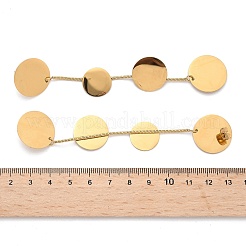 Серьги-гвоздики с кисточками из нержавеющей стали 304 EJEW-C142-11G