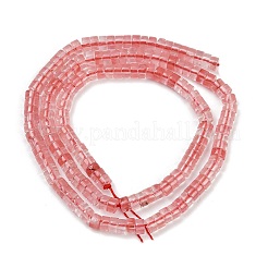 Вишневого кварца стеклянные бусы пряди G-H230-83