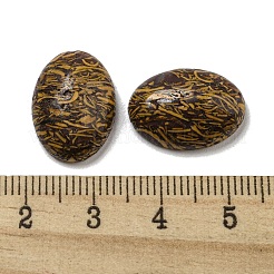 天然の象のスキンジャスパー/ミリアムの石/書道の石のキャビネット  オーバル  18x13x5~5.5mm&nbsp;G-C115-01A-24