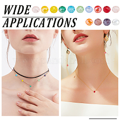 14 нить 14 цвета гальванические стеклянные бусины нити&nbsp;EGLA-GO0001-06