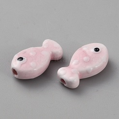 Perles en porcelaine manuelles&nbsp;LS-PORC-WH20001-02M