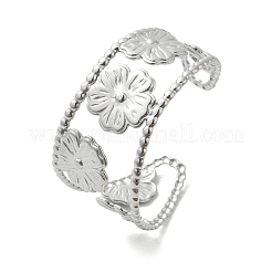 Браслеты-манжеты из нержавеющей стали 304 для женщин BJEW-Z096-04P