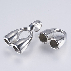 変色しにくい304ステンレススチール製S字フック留め具  ステンレス鋼色  33x14x8mm  穴：5mm&nbsp;STAS-I072-099P