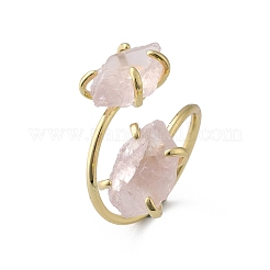 Кольца-манжеты из натурального розового кварца RJEW-B122-02G-04