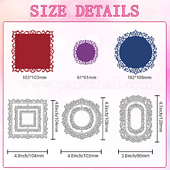 Трафареты для резки геометрических штампов из углеродистой стали DIY-WH0309-2096