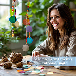 150 шт. радужные переливающиеся звенья из ПВХ с пайетками/блестками FIND-TA0008-10C