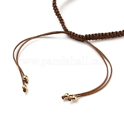 Регулируемый плетеный браслет из полиэфирного шнура AJEW-JB00760-06