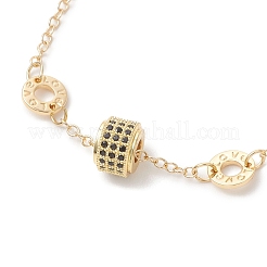 Браслеты из латунных бусин кубического циркония&nbsp;BJEW-JB13050