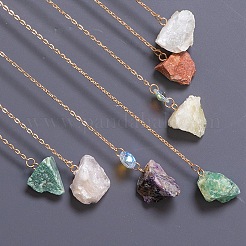 7 Chakra-Sonnenfänger aus Kupferdraht&nbsp;HJEW-F027-08