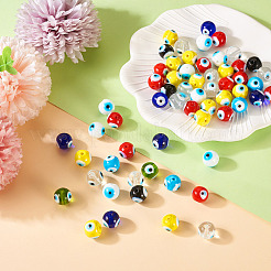 60шт ручной работы сглаз бусины лэмпворк LAMP-TA0001-69