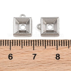 Strass-Charm-Fassungen aus Edelstahl 304&nbsp;SA-CBAC865-07D-P