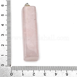 Gros pendentifs en quartz rose naturel&nbsp;G-F820-03P-05
