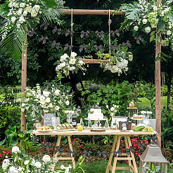 2 шт. тканевый бант-баннер для украшения рождественской елки AJEW-SP0002-82A