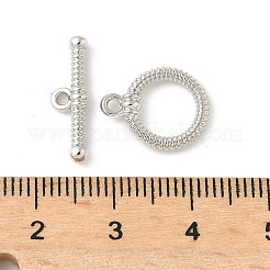 Застежки-тоглы из текстурированного кольцевого сплава&nbsp;FIND-B047-21P