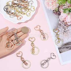 18 шт. 3-х стильные застежки из сплава для брелка&nbsp;KEYC-SP0001-49A