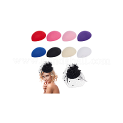 8 шт. 8-цветная каплевидная мини-шапочка из ЭВА с основой-чародейкой AJEW-NB0005-98