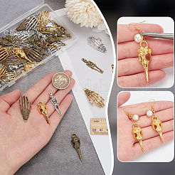 54шт 9 стиля подвески из сплава в тибетском стиле FIND-FG0002-88