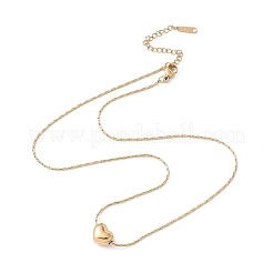 Ожерелье с подвеской в виде сердца и цепочками Boston Link X-NJEW-G074-20G